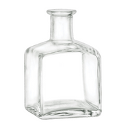7 oz Clear Square Glass Diffuser Bottle