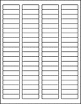 Label Sheets, White 1.75" x 0.5" (80 Labels)