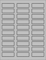 Label Sheets, Gray 2.25" x 0.75" (30 labels)