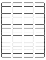 Label Sheets, White 1.75" x 0.667" (60 Labels)