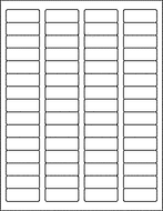 Label Sheets, White 1.75