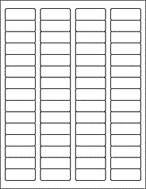 Label Sheets, White 1.75" x 0.667" (60 Labels)