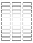 Label Sheets, White 2.25" x 0.75" (30 labels)