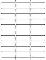Label Sheets, White 2.625" x 1" (30 labels)