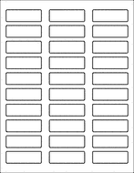 Label Sheets, White Weather Proof 2.25